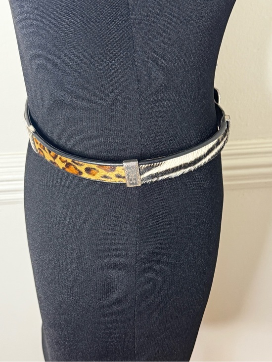 Brighton Accessories - Brighton Leopard & Zebra Print Leather Waist Belt